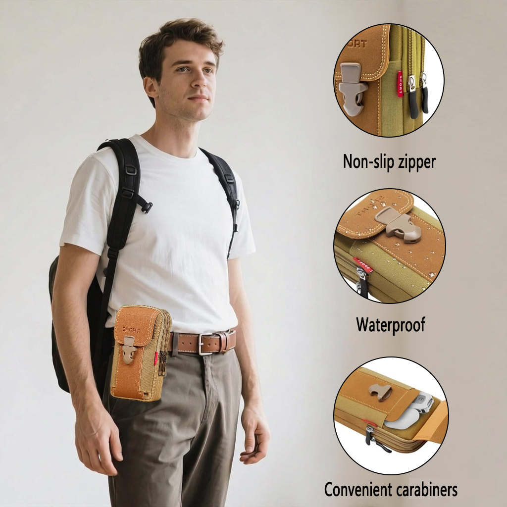 Edc Carry Pocket Pouch - TRALOW Wielokieszeniowa Torba EDC na Pas