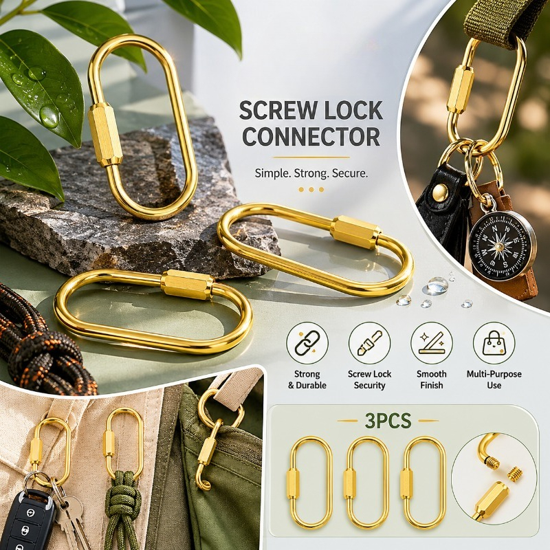 Edc Car Carry - Owalny brelok z czystej miedzi z