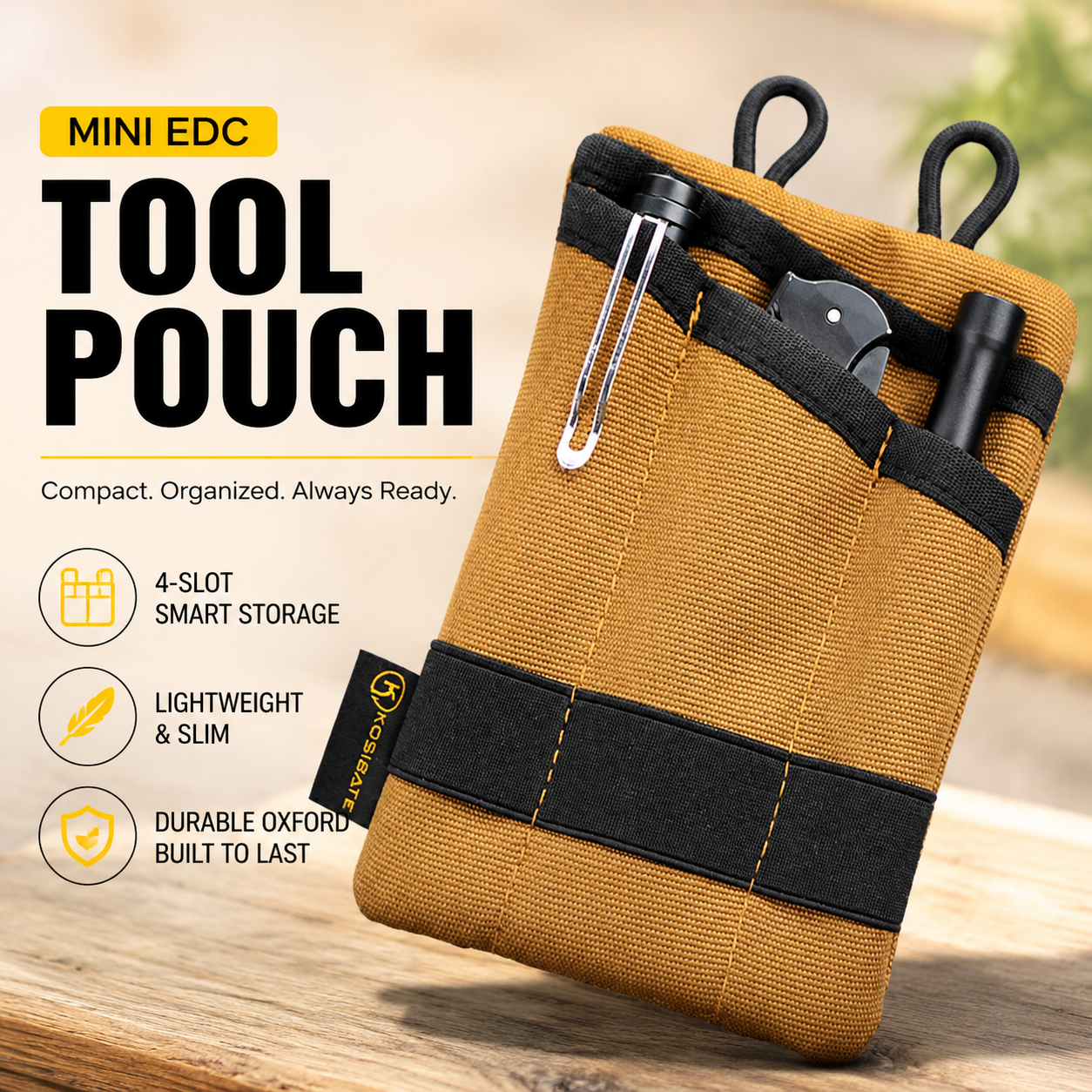 Edc Carry Pocket Pouch - Mini etui na narzędzia EDC, organizer