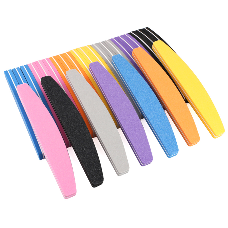 Nail File Titanium - 10/50 szt. Gąbkowe pilniki do paznokci