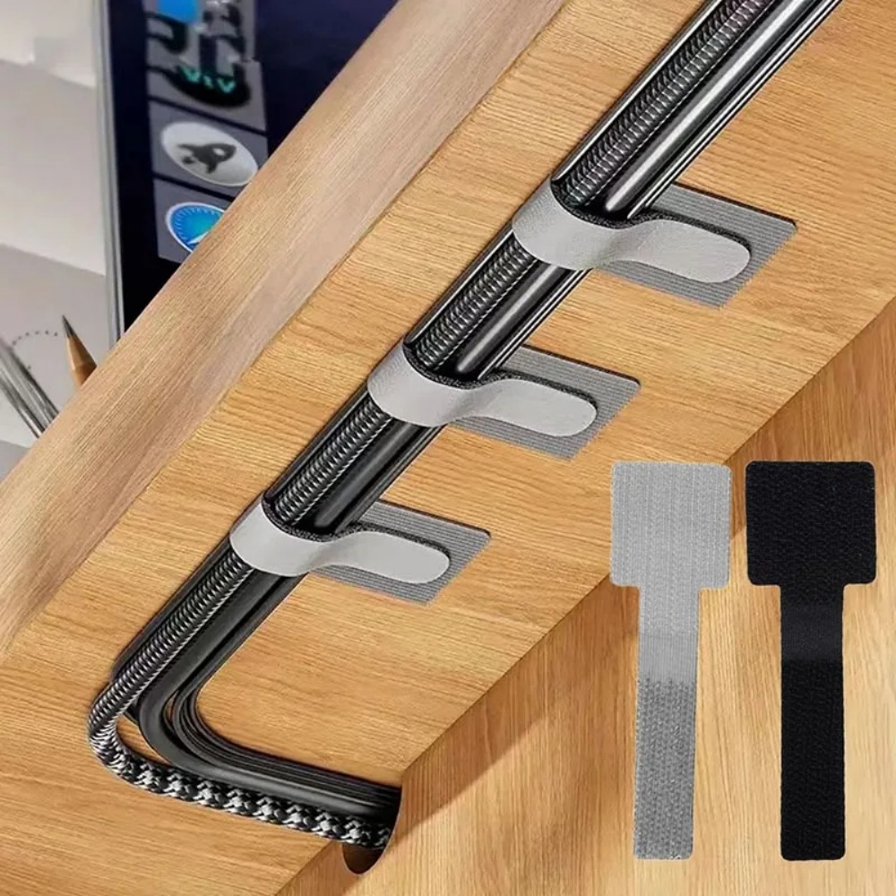 Gear Tie Reusable - Samoprzylepne, wielokrotnego użytku opaski kablowe z