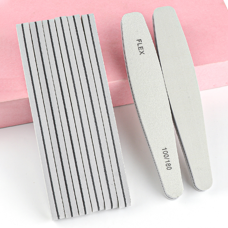 Nail File Titanium - 5/10/20 szt. Szare pilniki do paznokci
