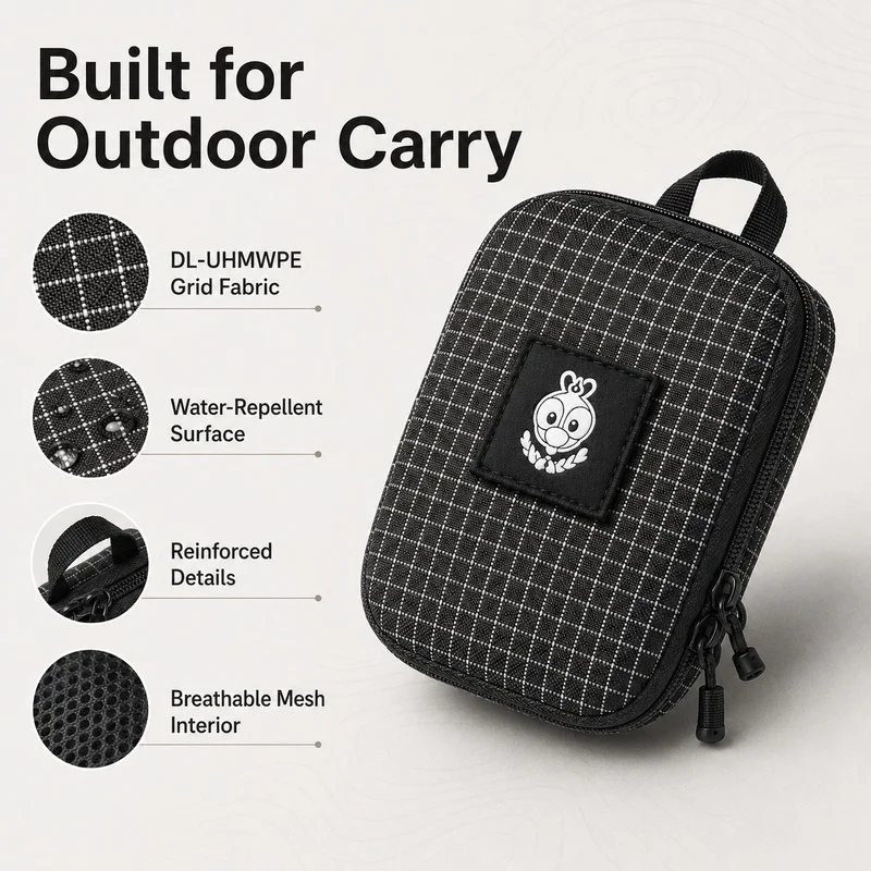 Edc Carry Pocket Pouch - Organizer EDC z siatkowej tkaniny, wodoodporna,