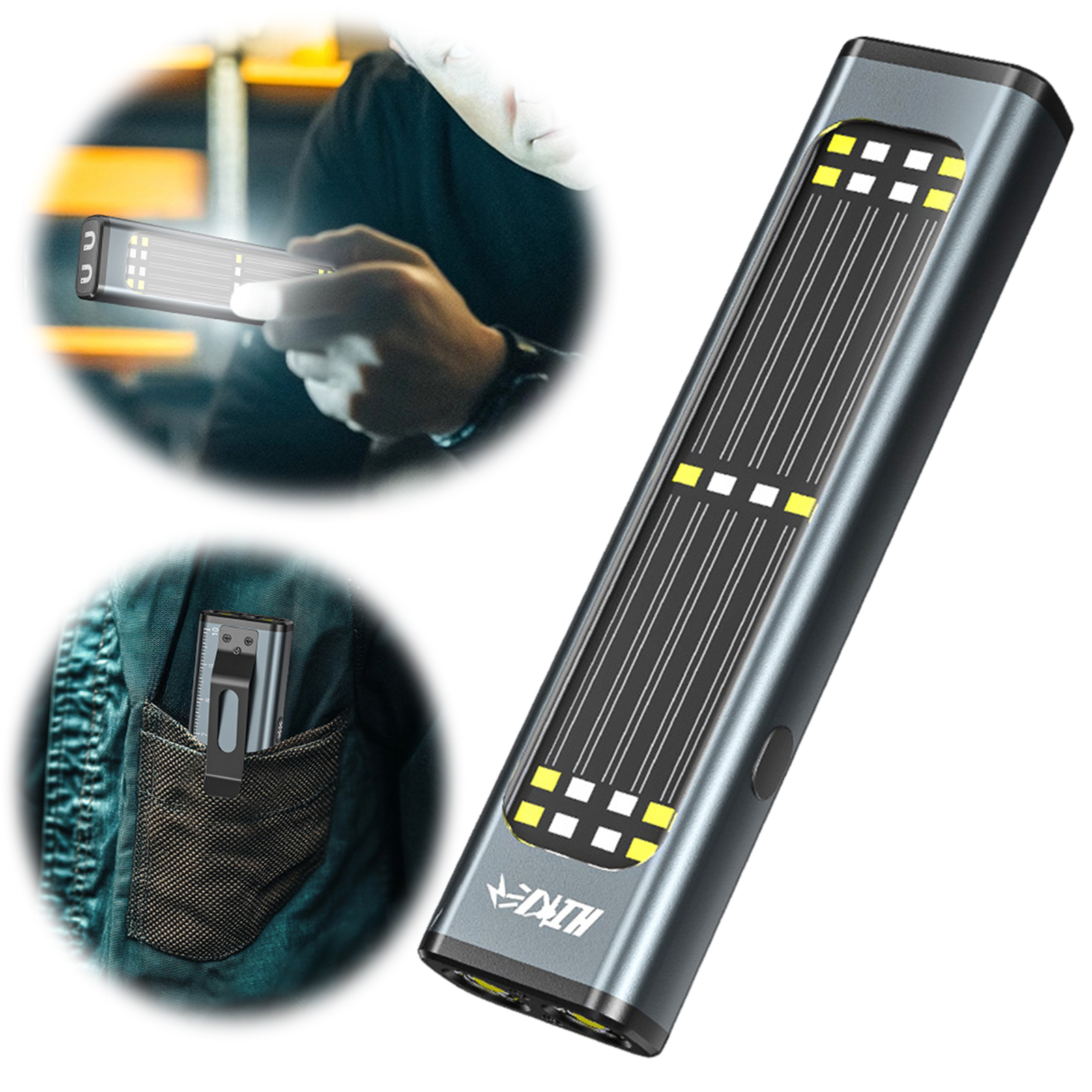 Edc Car Carry - Płaska latarka EDC z magnetyczną podstawą