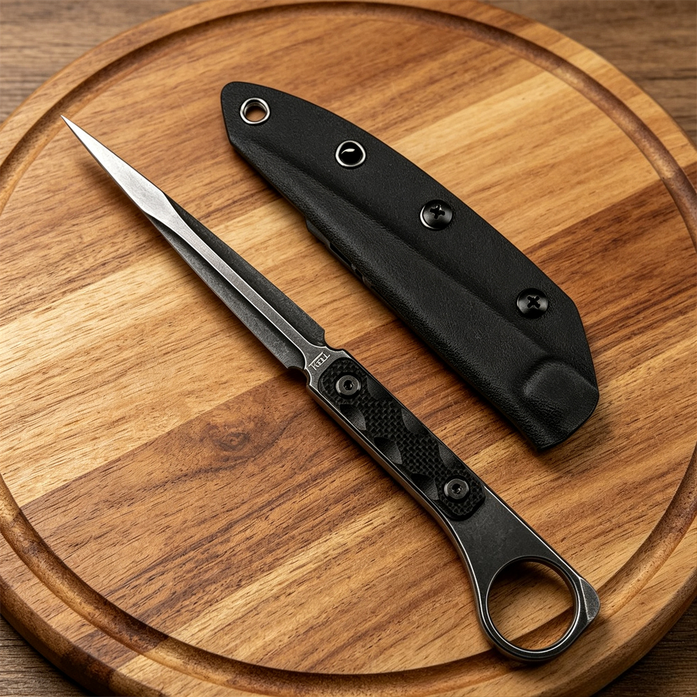 Edc Concealed Carry Knife - Lekki nóż EDC z ostrzem stałym,