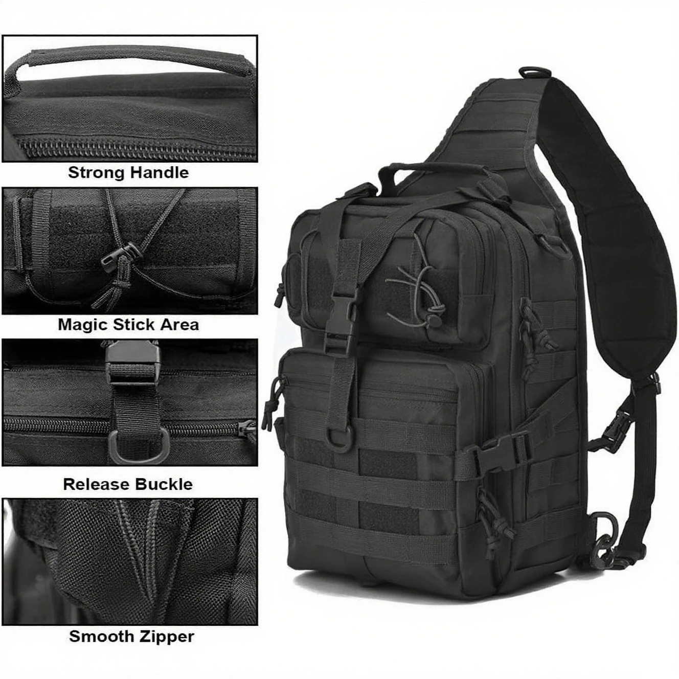 Edc Concealed Carry Sling Bag - Taktyczny plecak slingowy na ramię, torba