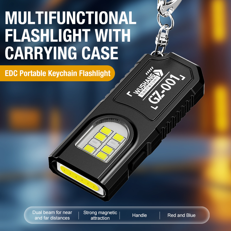Keychain Flashlight - Przenośna latarka LED COB na breloczku,