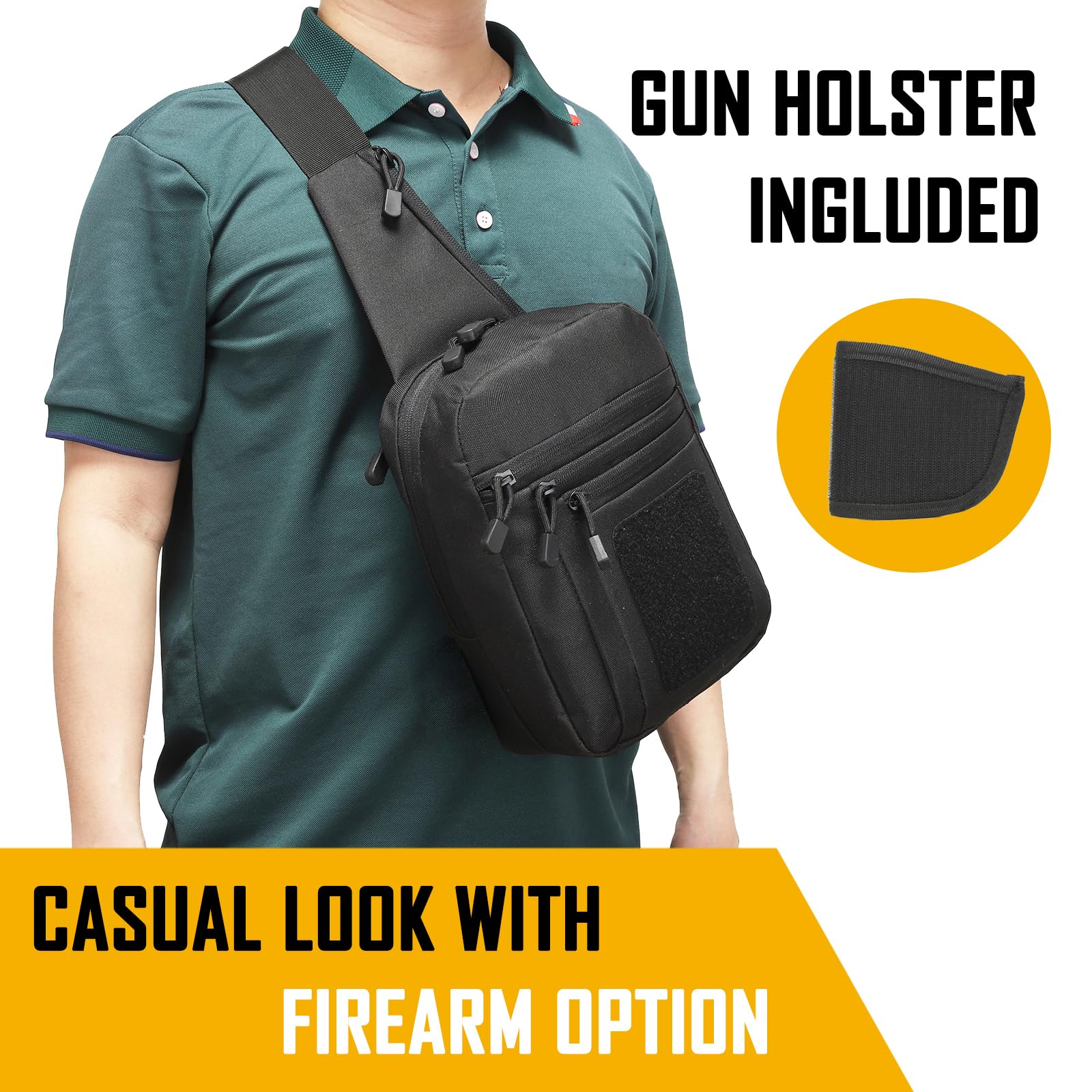Edc Carry Bag For Men - Torba na ramię do ukrytego noszenia