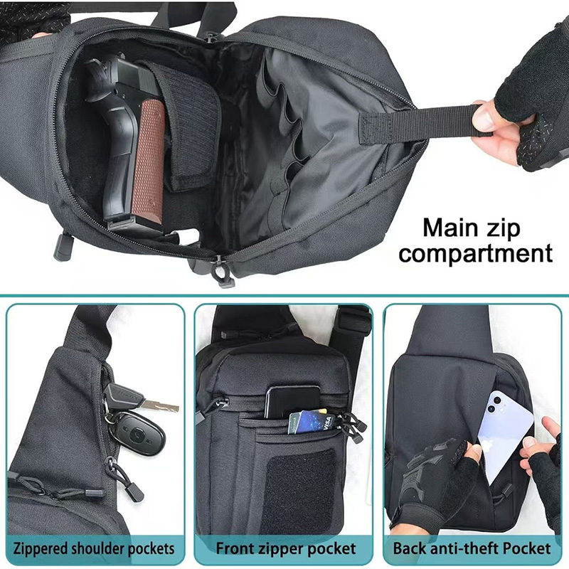 Taktyczna torba na pistolet, k – Edc Concealed Carry Sling Bag recenzja i cena