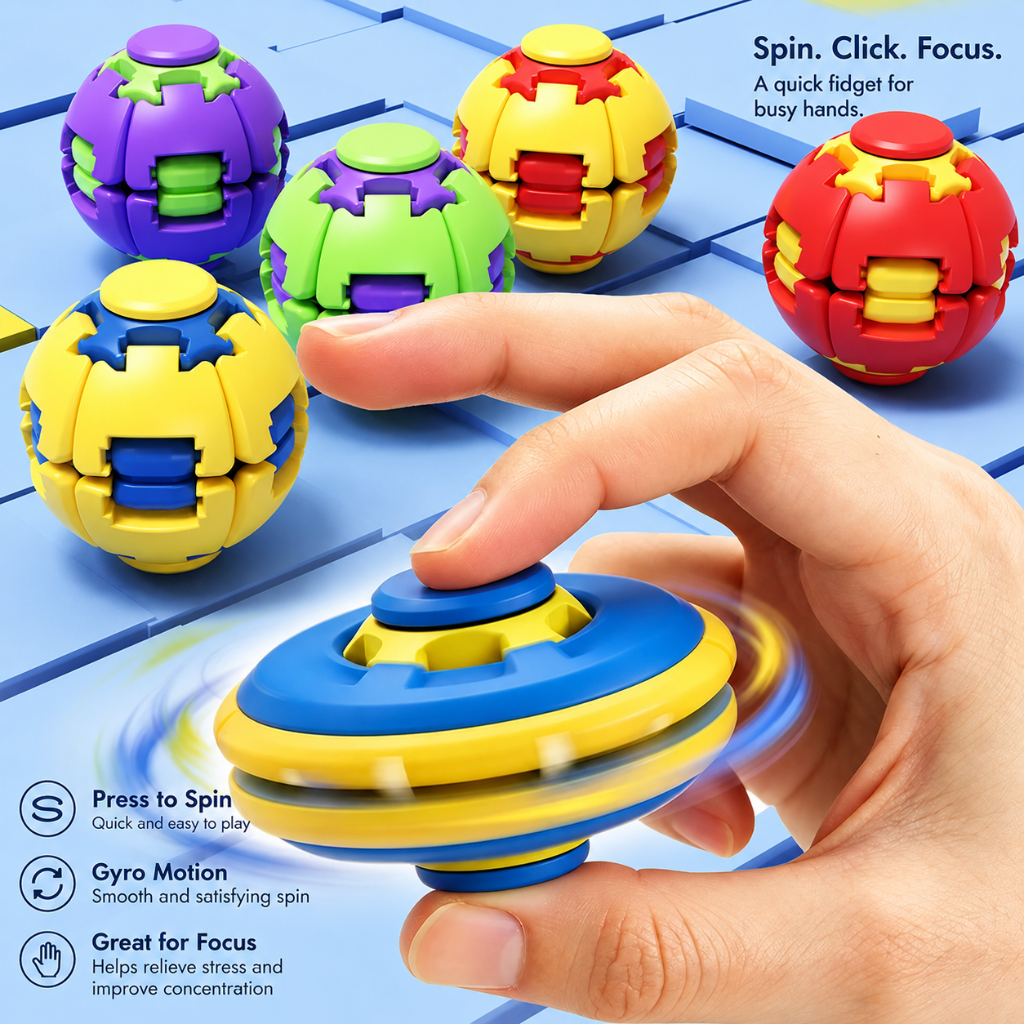 Nowa Piłka Antystresowa do Krę – Fidget Spinner Bearing recenzja i cena