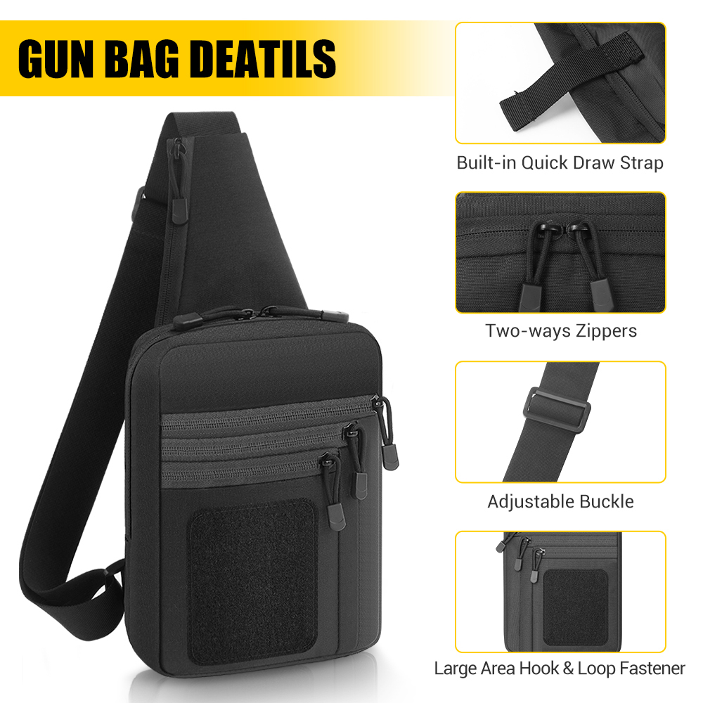 Taktyczna torba na pistolet, k – Edc Concealed Carry Sling Bag recenzja i cena