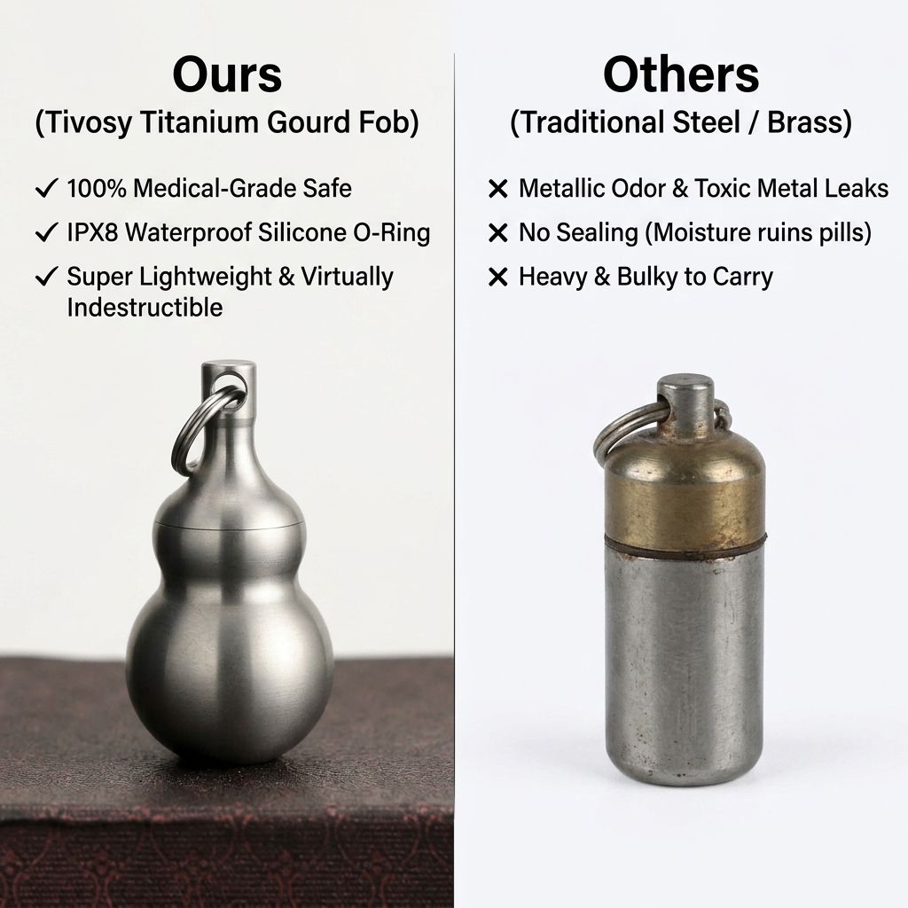Tivosy Pure Titanium Lucky Gou – Pill Fob Capsule recenzja i cena
