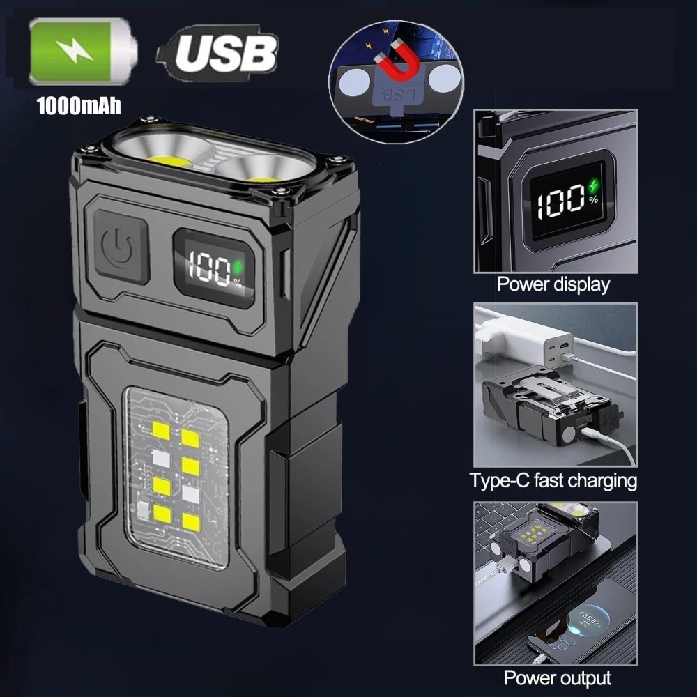 180 °   Obrotowa latarka LED,  – Keychain Flashlight recenzja i cena