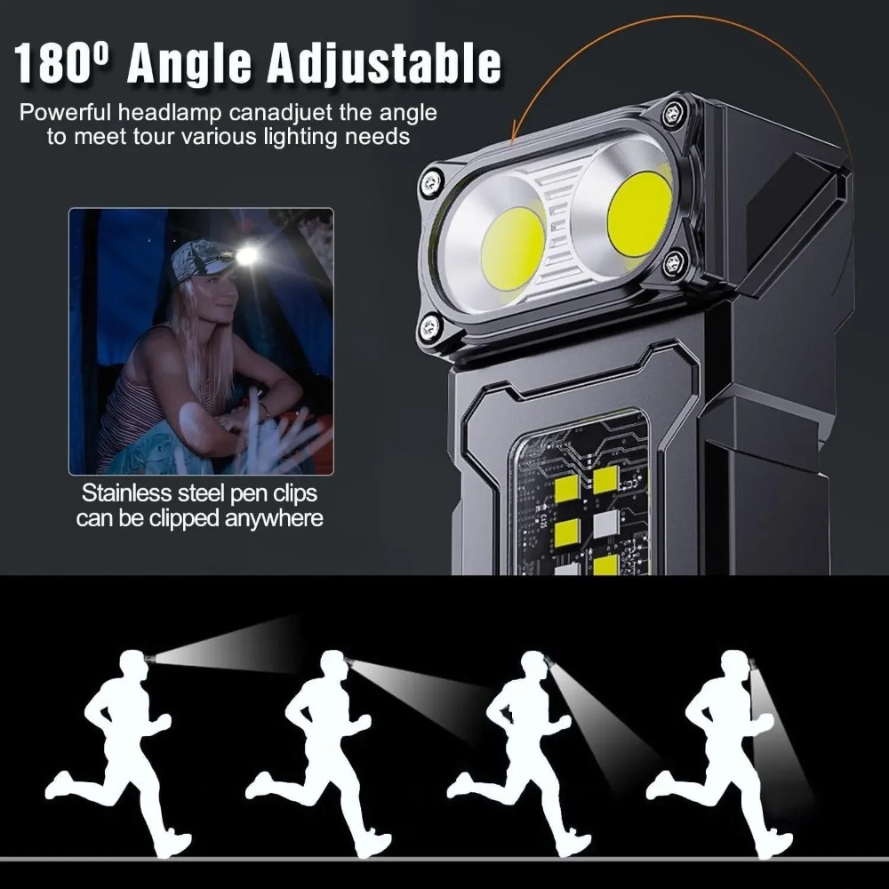 180 °   Obrotowa latarka LED,  – Keychain Flashlight recenzja i cena