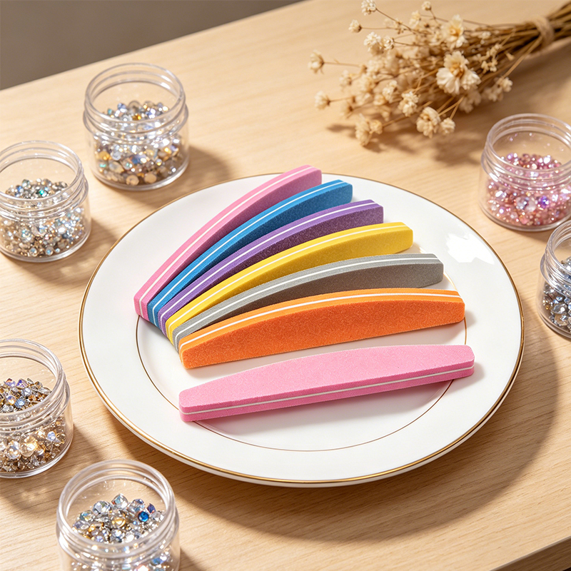 10/50 szt. Gąbkowe pilniki do  – Nail File Titanium recenzja i cena