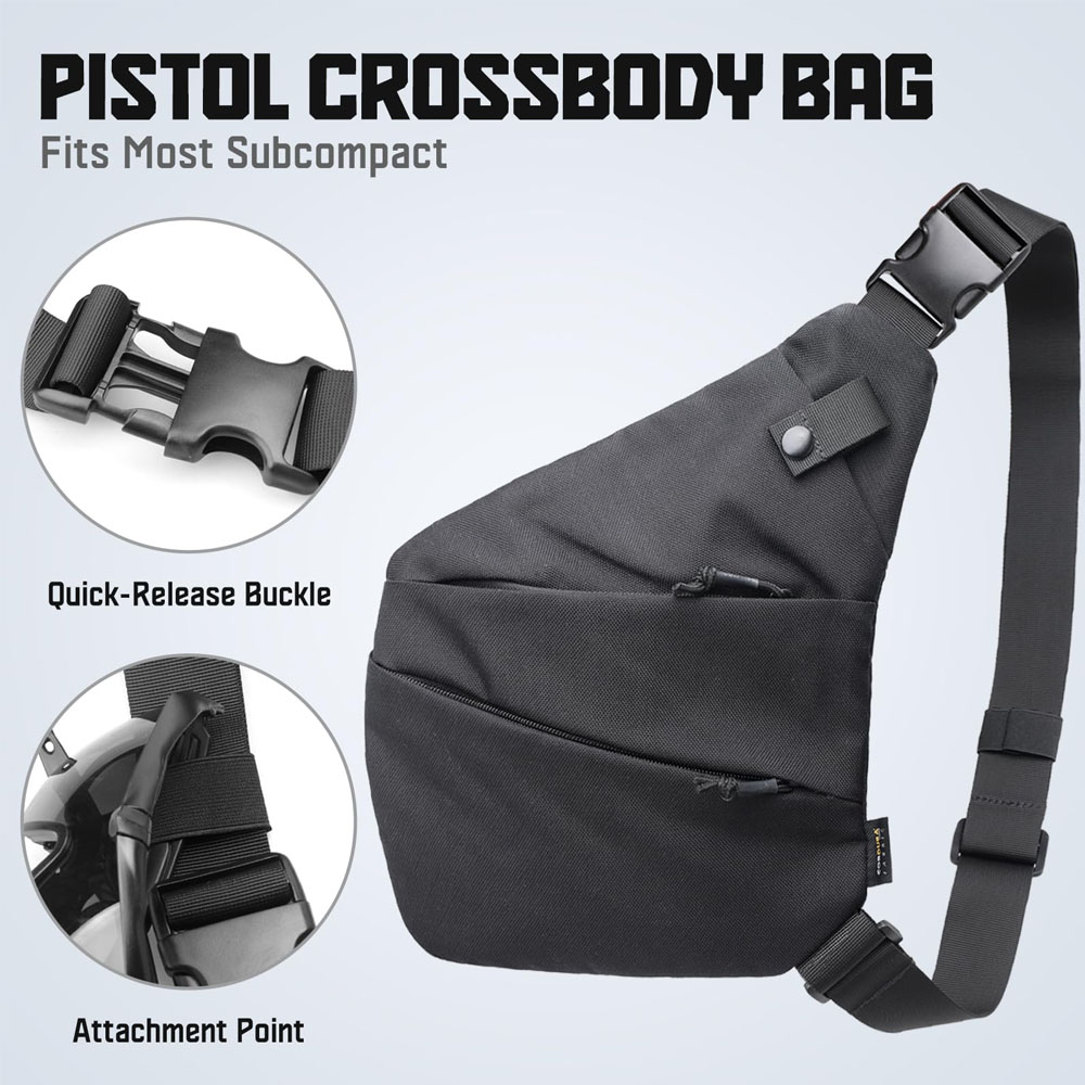 Taktyczna ukryta torba do nosz – Edc Concealed Carry Sling Bag recenzja i cena