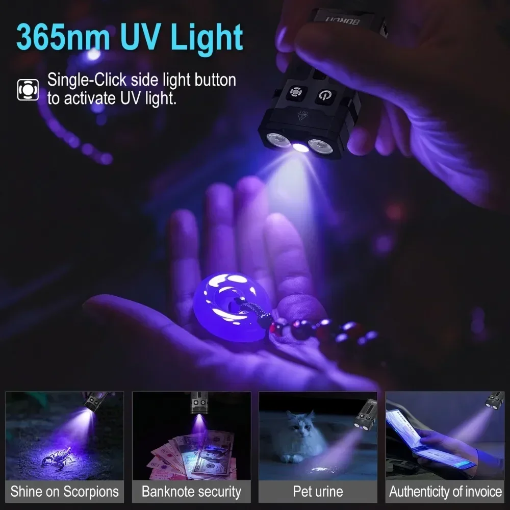 BORUiT EV20 1100LM EDC Latarka – Keychain Flashlight recenzja i cena