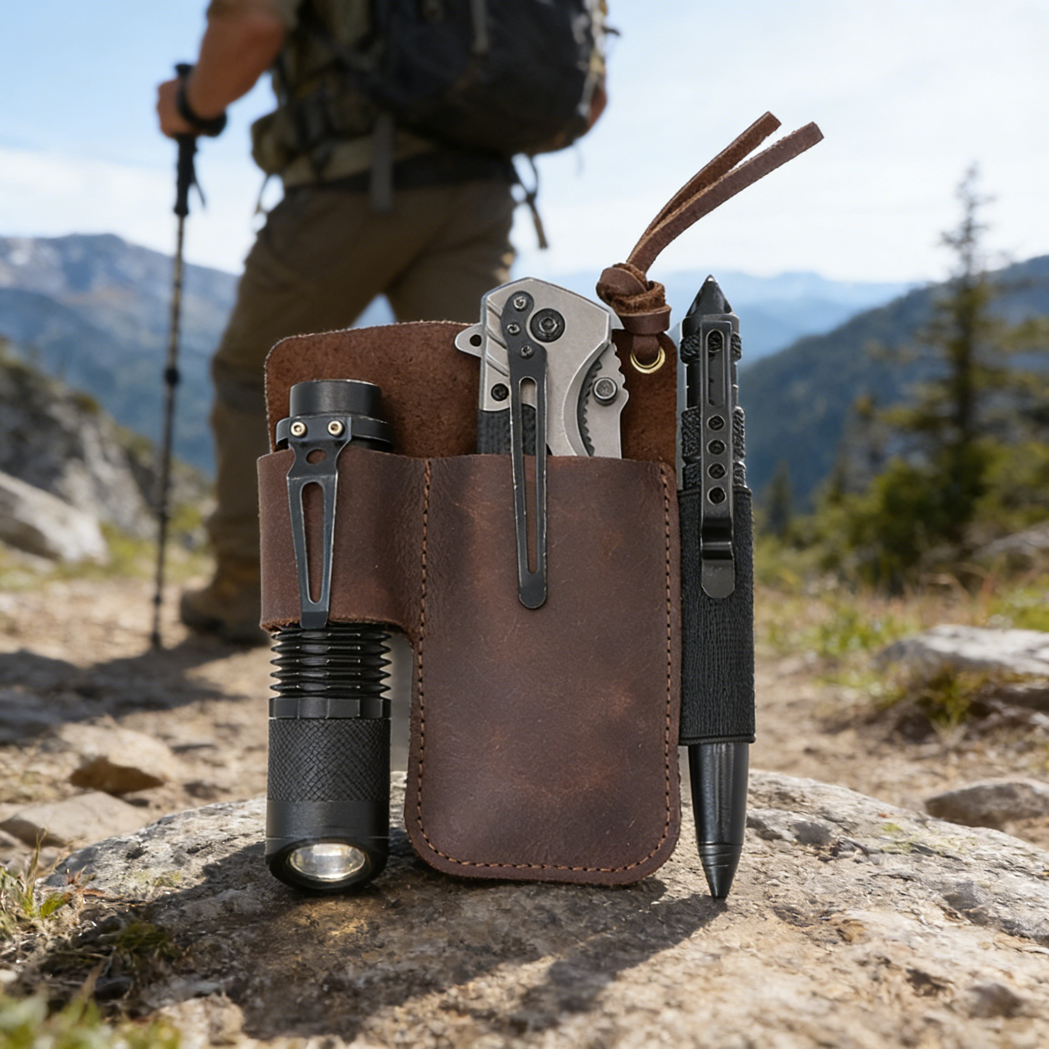 Skórzane etui EDC na latarkę i – Edc Carry Knife recenzja i cena
