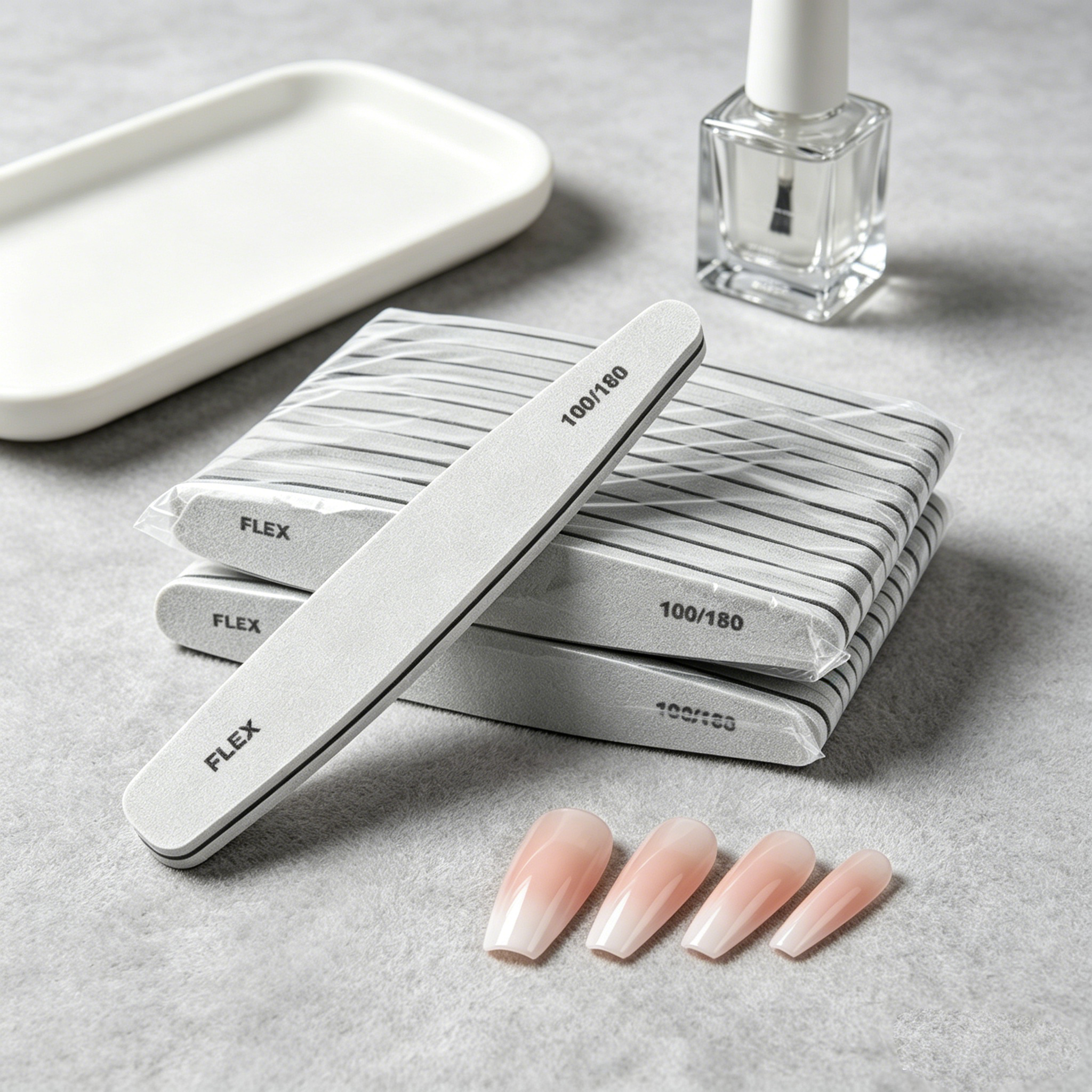 5/10/20 szt. Szare pilniki do  – Nail File Titanium recenzja i cena