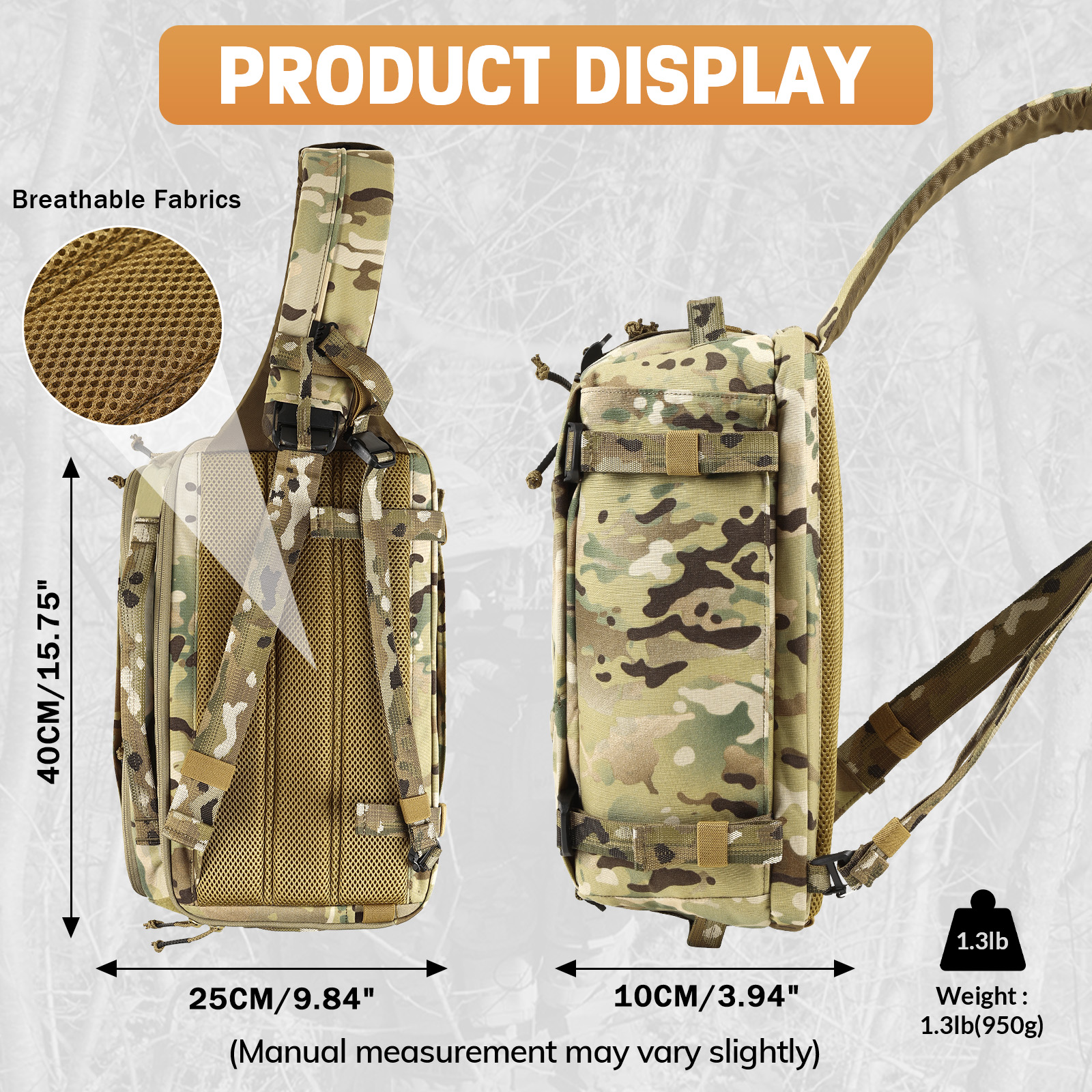 VOTAGOO 13L Taktyczna Torba na – Edc Concealed Carry Sling Bag recenzja i cena
