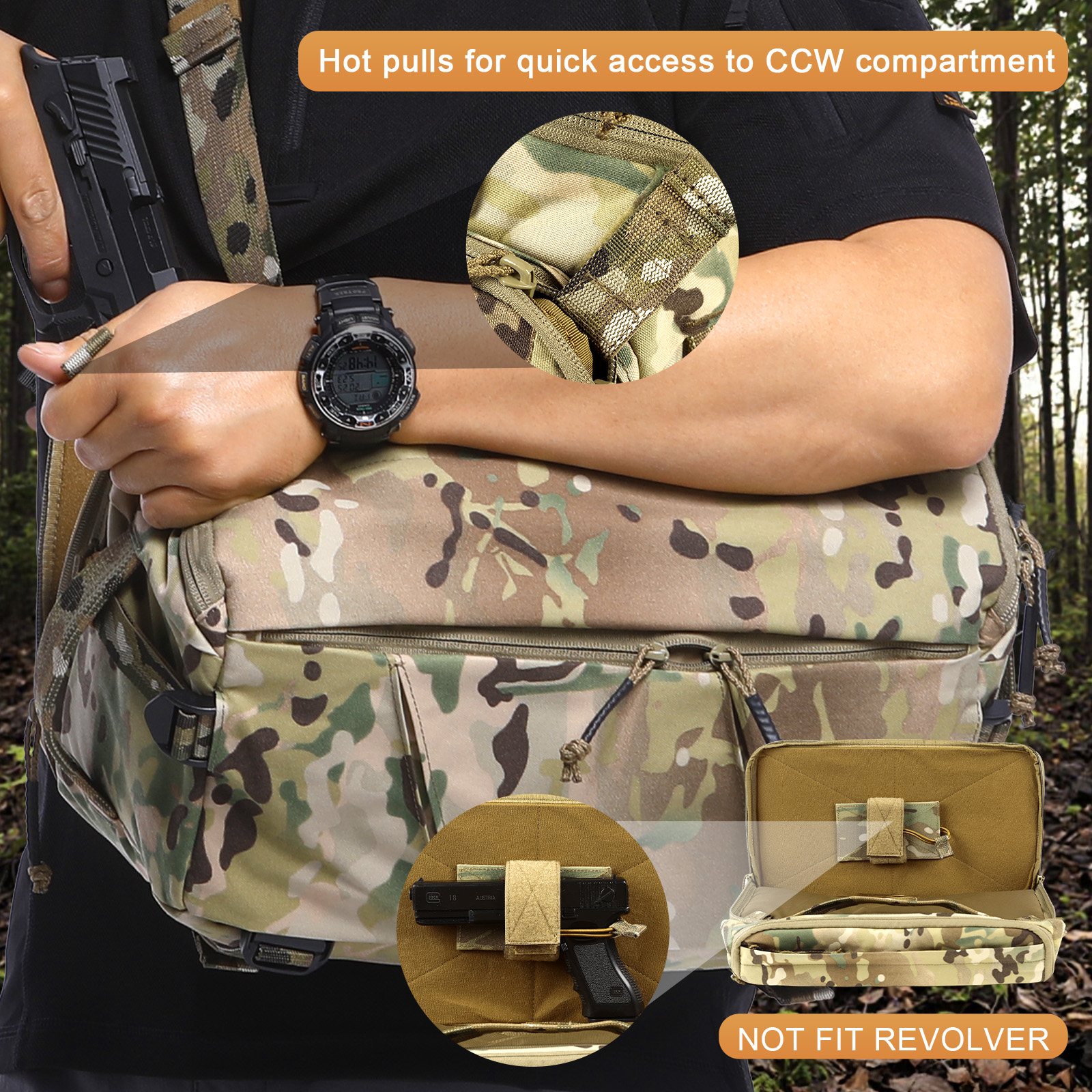 VOTAGOO 13L Taktyczna Torba na – Edc Concealed Carry Sling Bag recenzja i cena