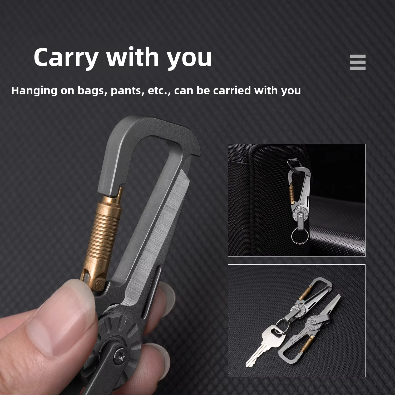 Nowy Mini Brelok z Stopu Tytan – Edc Car Carry recenzja i cena