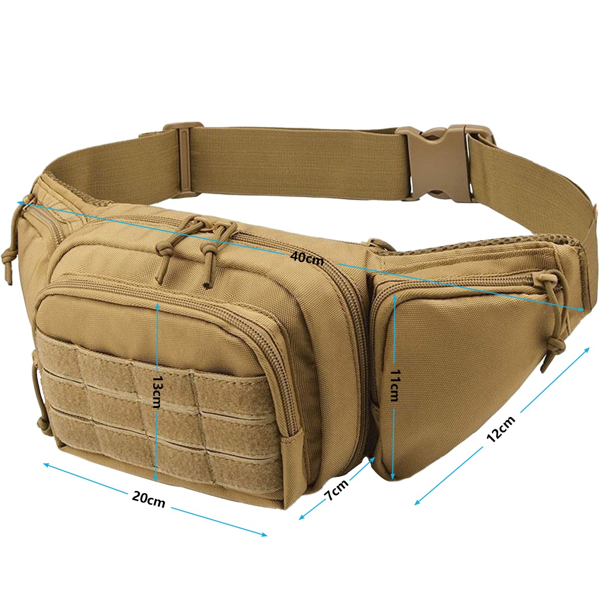 Torba taktyczna MOLLE do ukryt – Edc Carry Fanny Pack recenzja i cena