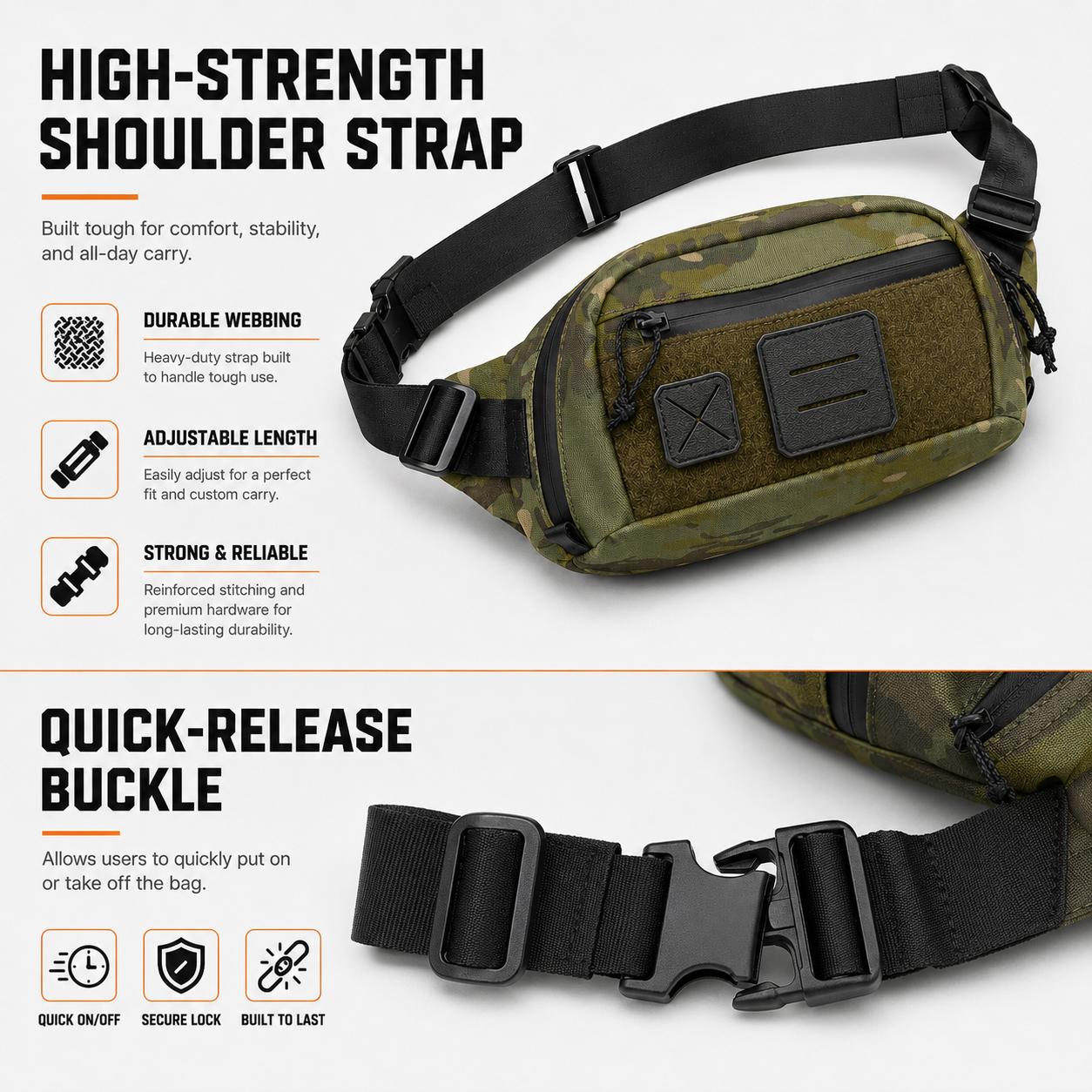 Taktyczna torba biodrowa EDC,  – Edc Concealed Carry Sling Bag recenzja i cena