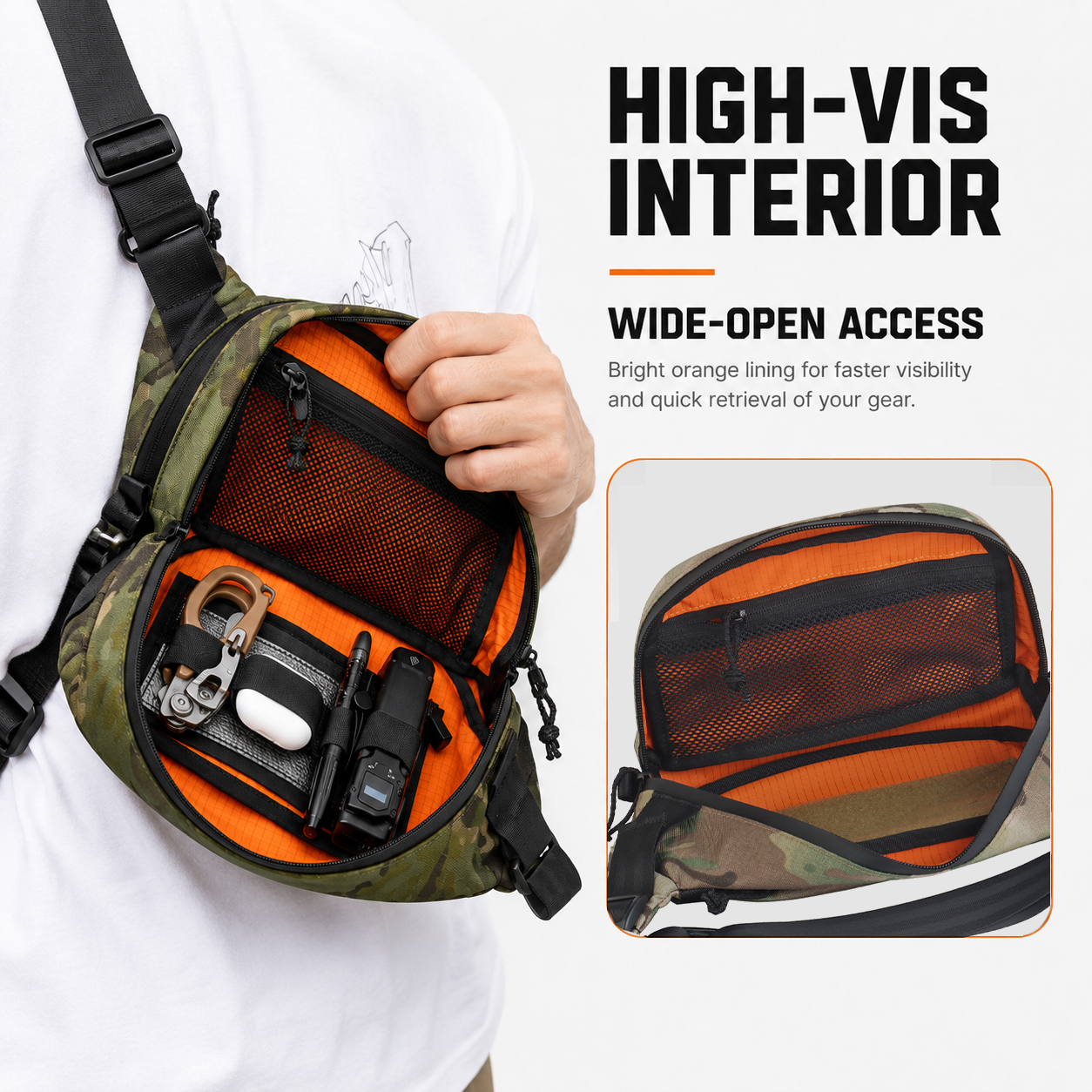 Taktyczna torba biodrowa EDC,  – Edc Concealed Carry Sling Bag recenzja i cena