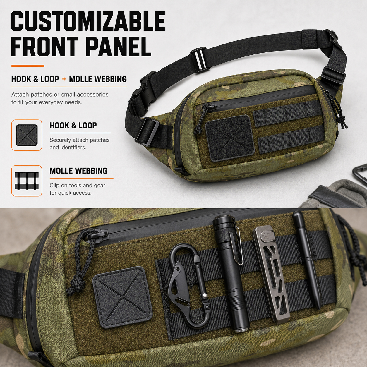 Taktyczna torba biodrowa EDC,  – Edc Concealed Carry Sling Bag recenzja i cena