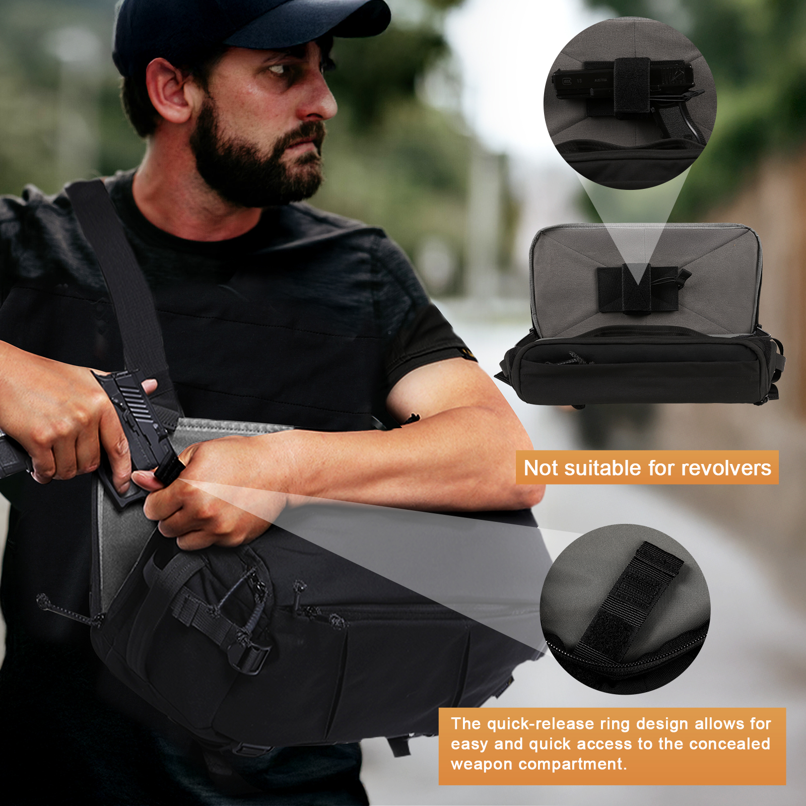 Torba taktyczna VOTAGOO 13L, l – Edc Concealed Carry Sling Bag recenzja i cena