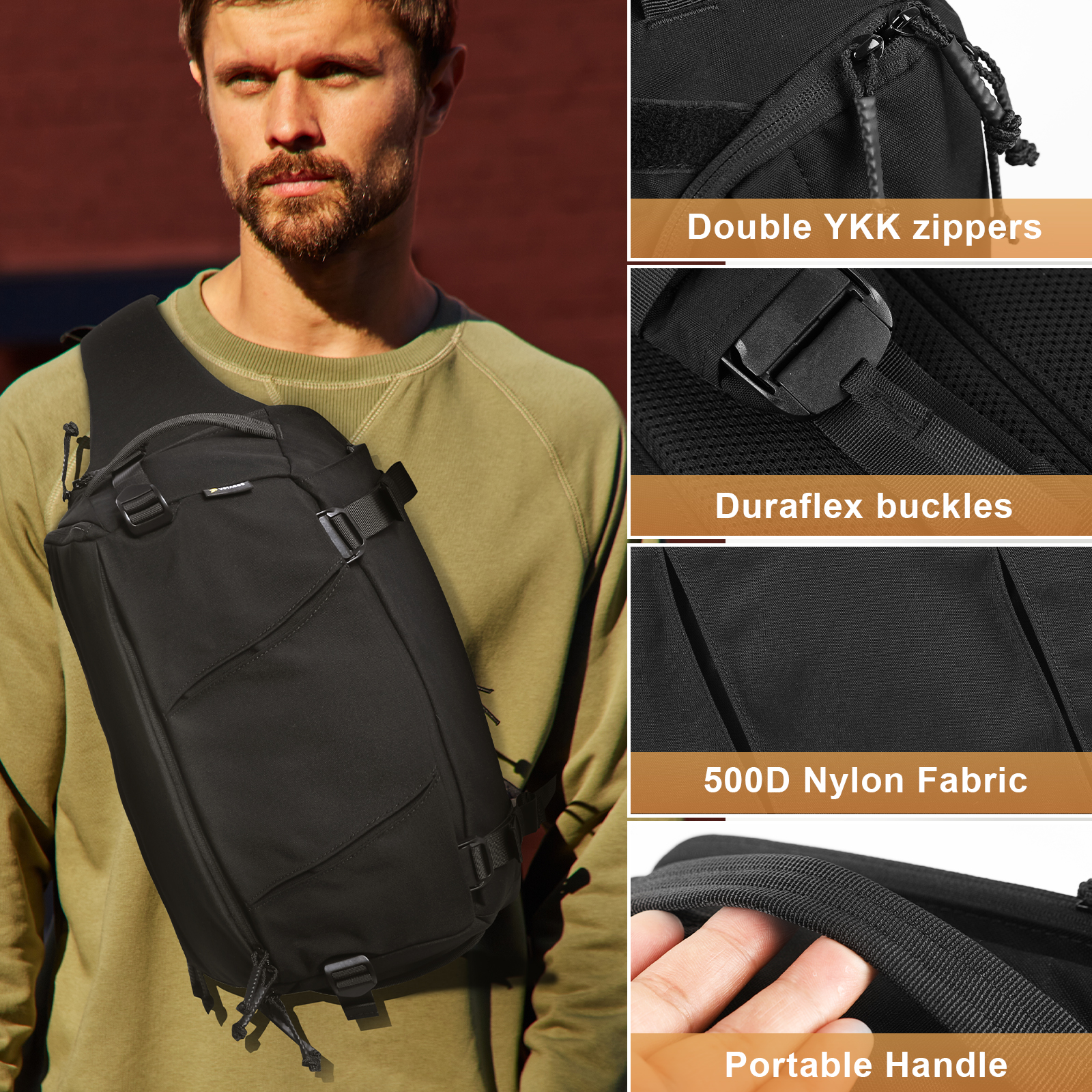 Torba taktyczna VOTAGOO 13L, l – Edc Concealed Carry Sling Bag recenzja i cena