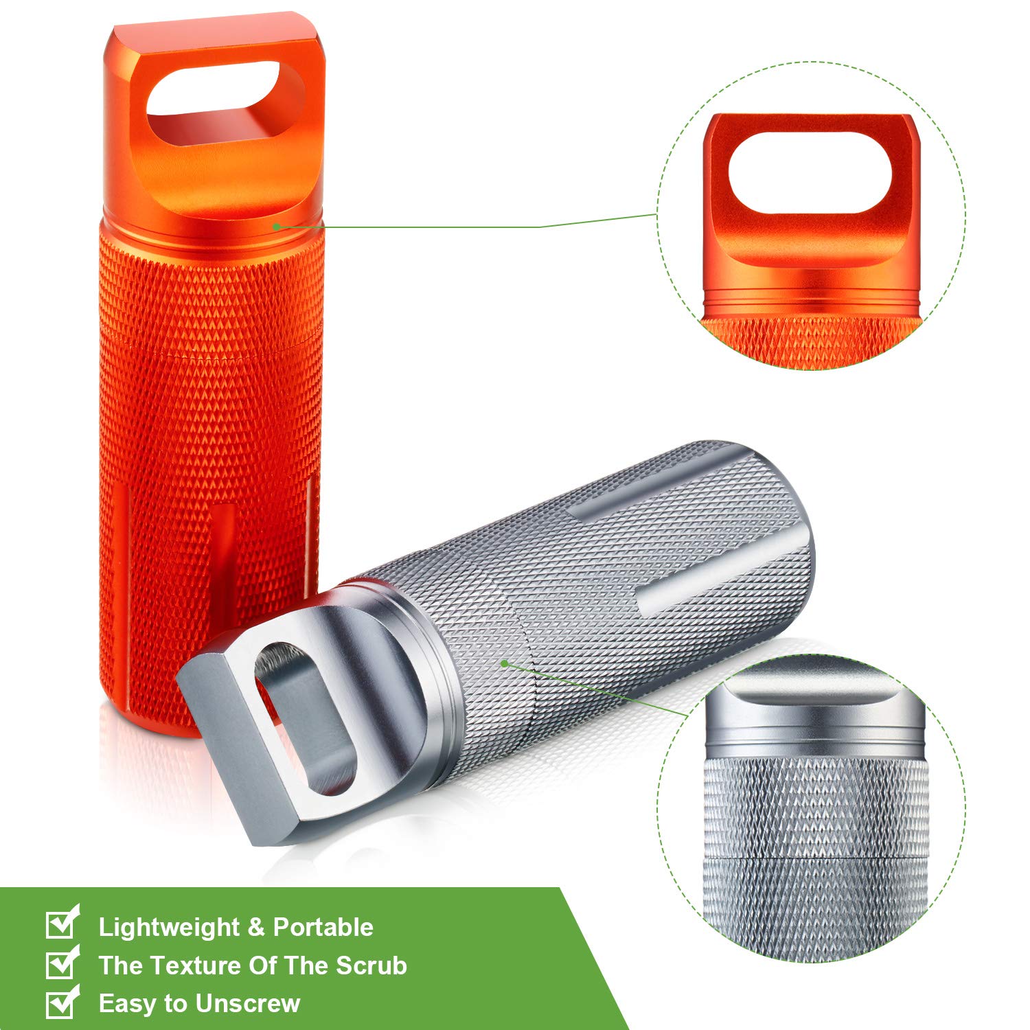 1 szt. Aluminiowe, wodoszczeln – Pill Fob Capsule recenzja i cena