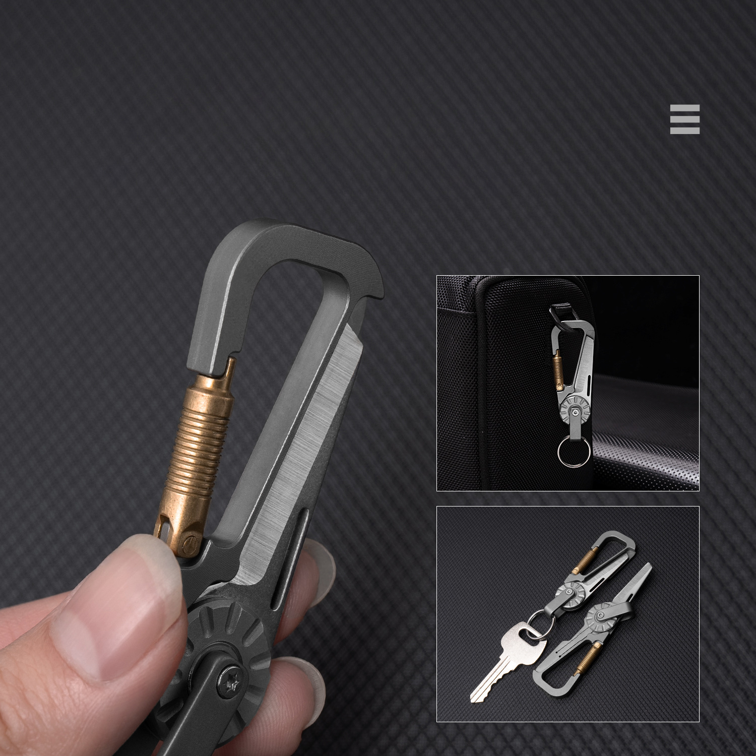 Brelok EDC ze stopu tytanu ze  – Edc Car Carry recenzja i cena