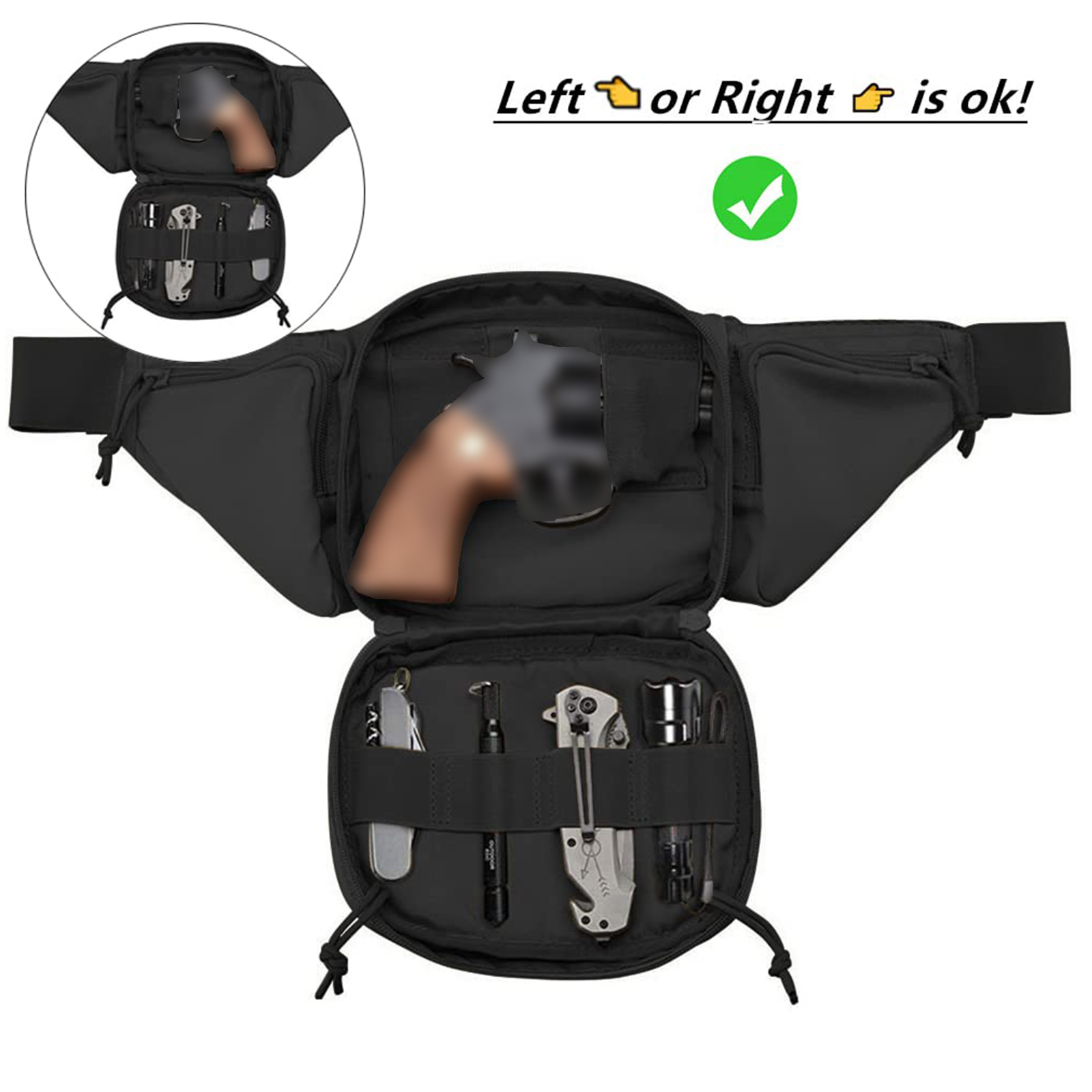 Taktyczna saszetka biodrowa na – Edc Carry Fanny Pack recenzja i cena