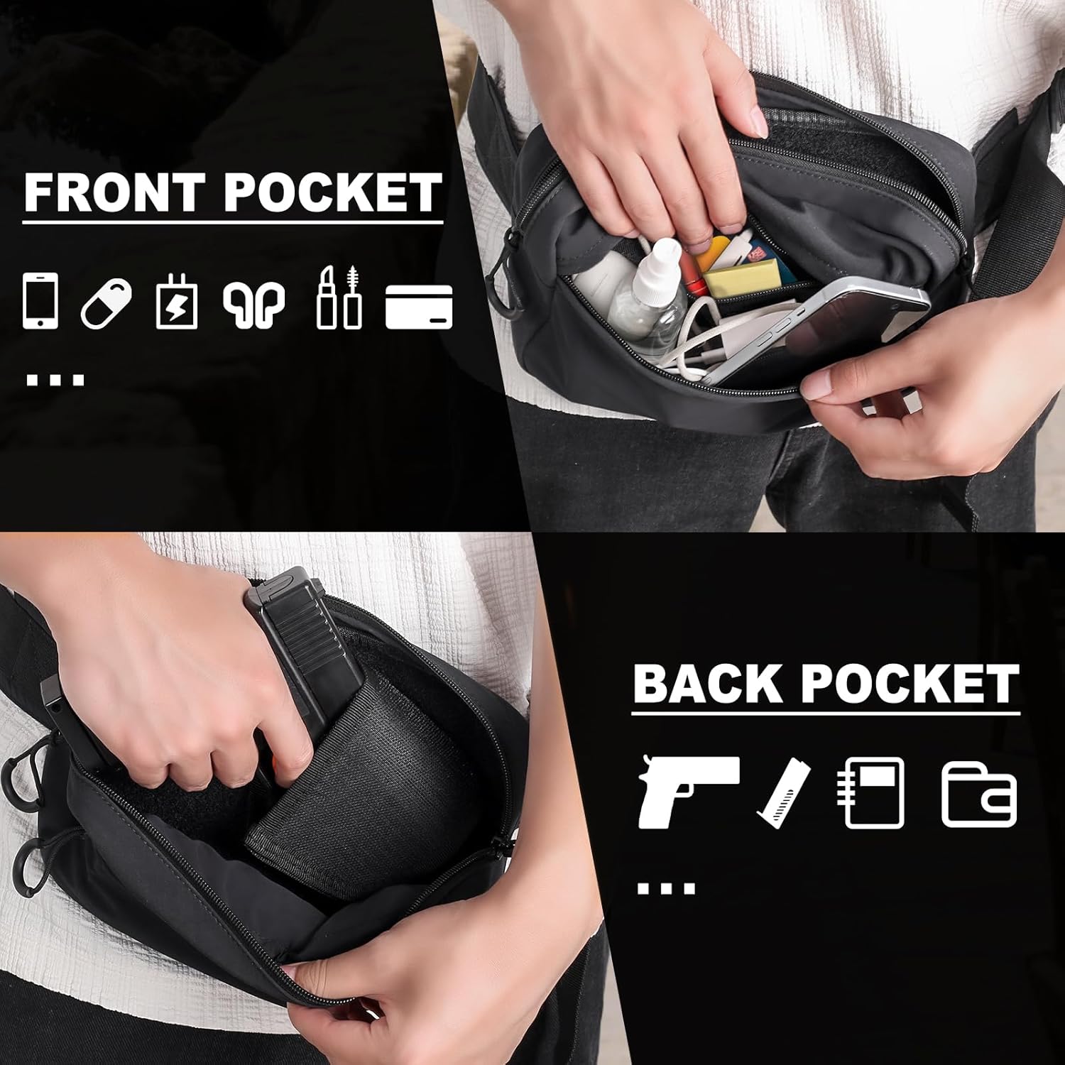 Taktyczna nerka z kaburą, ukry – Edc Carry Fanny Pack recenzja i cena